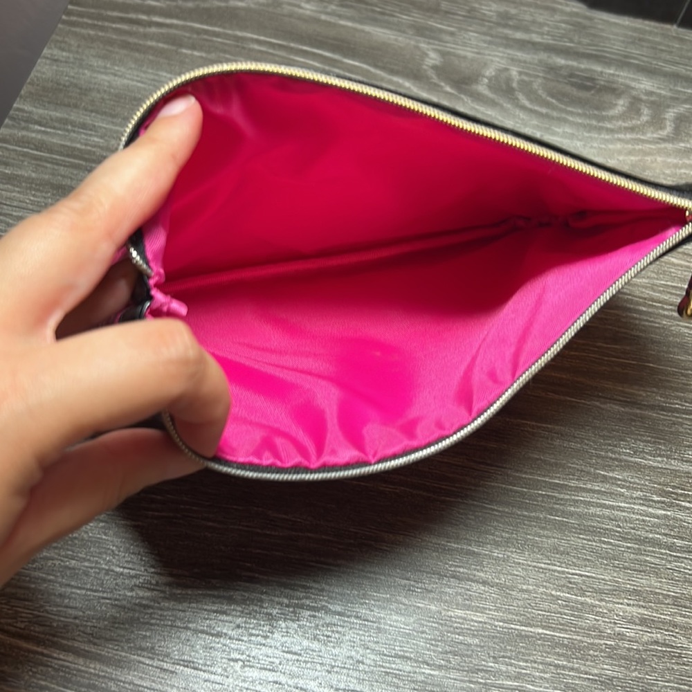Sephora Collection It’s The Gilded Things Bag Clutch Hot Pink Cosmetics Pouch - Picture 6 of 7
